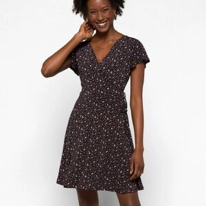 Kaela Faux Wrap Knit Dress